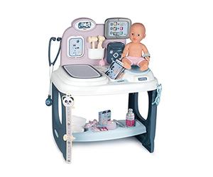 Smoby - Baby Care Centro Pediatra con Bambola e 28 Accessori, + 3 Anni, 7600240300