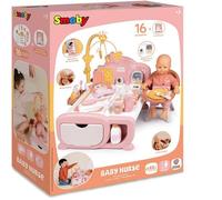 Smoby - Baby Nurse - Cocoon Nursery - Per neonati fino a 42 cm - Numerosi accessori e funzioni di gioco - Materiale riciclato - Dai 3 anni in su - Prodotto in Francia