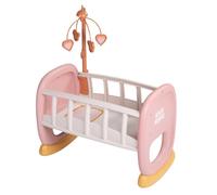 Smoby - Baby Nurse - Culla con sbarre - Per bambole fino a 42 cm - Letto a dondolo - Materiale riciclato - Dai 18 mesi
