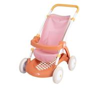 Smoby - Baby Nurse - Passeggino - per poponi fino a 42 cm - Altezza del manico 58 cm - Tasca e cestino portaoggetti - Da 18 mesi - Produzione spagnola