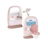 Smoby - Baby Nurse Toilet, +3 Anni, 2 in Uno, WC e lavabo, Bambola Non Inclusa