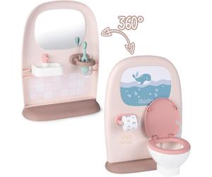 Smoby - Baby Nurse Toilet, +3 Anni, 2 in Uno, WC e lavabo, Bambola Non Inclusa