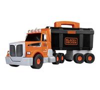 Smoby – Camion assemblabile Black+Decker Bricolo – Accessori inclusi, Rimorchio, Gru – Dai 3 anni