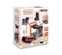 Smoby - Black+Decker - Carrello manuale + scatola 3 in 1