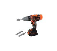 Smoby - Black+Decker - Trapano elettronico - Giocattolo fai da te per bambini - Punte intercambiabili - 2 velocità - Batterie incluse - Per bambini dai 3 anni in su