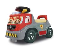 Smoby - Camion dei pompieri cavalcabile - Veicolo per bambini con sirena, luci e barra luminosa elettronica - Vano portaoggetti - Dai 12 mesi - Prodotto in Francia