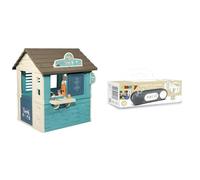 Smoby Casetta Sweety Corner Gelateria, 7600810718, 2 Anni, con 18 Accessori Inclusi & Modulo campanello compatibile con casette Smoby, 7600810917, 2 anni