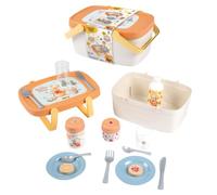 Smoby - Cestino da Picnic 2 in 1 di Winnie The Pooh - Si trasforma in Un Tavolo con 15 Accessori - età Consigliata: dai 18 Mesi in su - Prodotto in Francia
