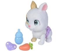 Smoby - Coccola Petz - Coniglio da adottare - 4 accessori - Articolata - Legno e pipì - Certificato di adozione - Da 3 anni in su