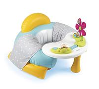 Smoby - Cotoons Cosy Seat - Sedile Gonfiabile + Tablet di Risveglio - Poltrona per bambini dai 6 mesi - Rivestimento in tessuto - 110232