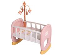 Smoby - Baby Nurse - Culla con sbarre - Per bambole fino a 42 cm - Letto a dondolo - Materiale riciclato - Dai 18 mesi