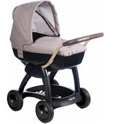 Smoby Inglesina Carrozzina Baby Iridio con Capottina reclinabile, telaio in meta