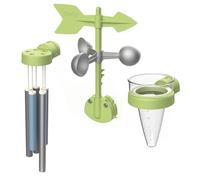 Smoby - Kit Meteo - Campanello, Banderuola, Anemometro e Pluviometro - dai 2 Anni - Prodotto in Francia