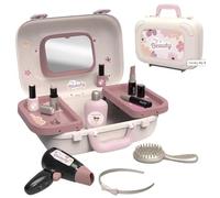 Smoby - La mia postazione Trucco - Capelli, Nail Art e Trucco - 10 Accessori Inclusi + Specchio - età 3+ - Prodotto in Francia