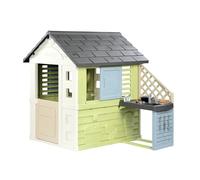 Smoby Life - Pretty Casetta giocattolo con cucina (110 x 127 x 145 cm) con percentuale di riciclaggio del 57% - Casetta da giardino resistente alle intemperie per bambini con cucina estiva - casetta