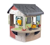 Smoby life mud cooking house - casetta cucina fango con 16 accessori, anti-uv da 2 anni