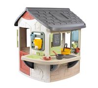 Smoby Life - Mud Cooking House - Cucina con pentole e teiere - Ampio piano di lavoro - 16 accessori inclusi - Materiale riciclato - Dai 2 anni in su - Prodotto in Francia