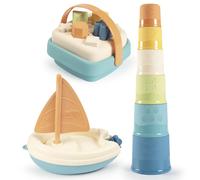 Smoby Little Green set di giocattoli - barca, torre e classificatore in bioplastica