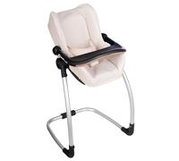 Smoby - Maxi-Cosi - Seduta e seggiolone beige - Per bambini fino a 42 cm - Giocattolo imitazione - Tablet, dondolo, seggiolino auto - Dai 3 anni - Prodotto in Spagna