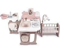Smoby- Nany Nurse Centro gioco bambole, 7600220376, +3 anni, 3 aree gioco, cucina, bagnetto, cameretta