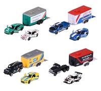 Smoby- Race Trailer Set Porsche Giocattolo, 212053111, Multicolore