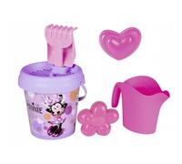 Smoby Set sabbia Minnie SETTI – Annaffiatoio e secchio con setaccio, rastrello, paletta e stampo