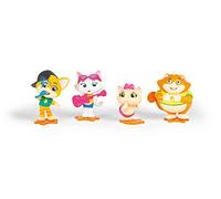 Smoby - Set di 44 personaggi Cats con Lampo, Pilou, Milady e Metti, personaggi originali della serie, per bambini dai 3 anni in su