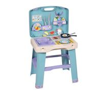 Smoby - Stitch - Cucina - Valigetta pieghevole - Numerosi accessori - Padella, pancake, tazza, capsule, cibo finto e altro - Dai 3 anni - Prodotto in Francia