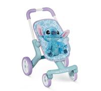 Smoby - Stitch - Passeggino + Peluche - Maniglia ergonomica - Ruote anteriori piroettanti e multidirezionali - Dai 18 mesi - Prodotto in Spagna