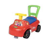 Smoby - Super Mario - Auto cavalcabile - Telaio ergonomico - Freni antiribaltamento - Volante - Funzione cavalcabile - dai 10 Mesi - Prodotto in Francia