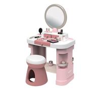 Smoby - Tavolo da toeletta My Beauty - Parrucchiere, Salone per unghie, Set da trucco - Specchio, Contenitore - 15 accessori - Materiale riciclato - Dai 3 anni - Prodotto in Francia