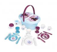 Smoby- Disney Frozen 2 Cestino Pic Nic, 7600310511, +3 Anni, 21 Accessori, Manico Ergonomico
