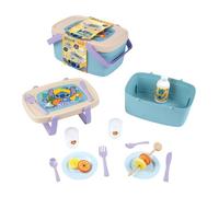 Smoby - Cestino da picnic Stitch 2 in 1 - Si trasforma in un tavolino - 16 accessori inclusi - Dai 3 anni in su - Prodotto in Francia