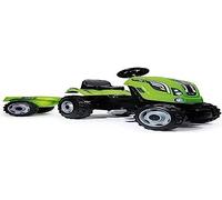 Smoby - Trattore Farmer Xl Verde, 7600710111,+ 3 Anni, con Rimorchio