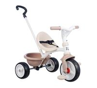 Smoby - Trciciclo Be Move beige, con asta di spinta, sedile con cintura di sicur