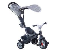 Smoby - Triciclo Baby Driver Plus, 7600741502, + 10 Mesi, Ruote Silenziose, Colore Grigio, Evolutivo