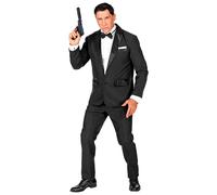 W WIDMANN MILANO Party Fashion - Costume cena giacca, giacca, pantaloni, papillon, abito, agente segreto, costumi in maschera