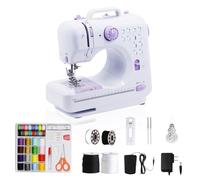 SMOCTAR Macchina da cucire per bambini e principianti, mini Sewing Machine, 12 programmi di punto, macchina da cucire elettrica portatile, piccola macchina da cucire a mano, piccola con luce a LED con