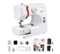 SMOCTAR Macchina da cucire per principianti e bambini, 14 programmi di punto, piccole macchine da cucire, mini macchina da cucire a mano, macchina da cucire elettrica portatile con pedale e kit da