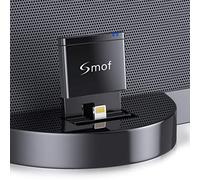 Smof 8 Pin Adattatore Bluetooth, Adattatore per Ricevitore Musicale Bluetooth Wireless per Bose Sounddock III/XT, JBL MS302GM, Yamaha TSX-14, iHome IPL8BN, Zeppelin Air C Bowers Wilkons