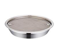 Smokeles Roasting Pan - Multifunctional Steel Grilling Dish, Durable Nonstick Cookware With Detachable Draining Net, High-Temperature Resistant Barbecue Tool | Suitable For Frying Fish, Crispy
