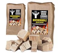 Smoker Grill Chunks per barbecue, faggio, affumicatura, 4 kg, XXXXL, forno per affumicare, barbecue, affumicare, accessori per affumicare, affumicare, braciere, patatine
