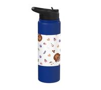 Smokey Bear Cute Outdoor Hiking Pattern Stainless Steel Insulated Water Bottle