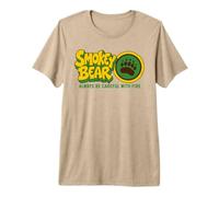 Smokey Bear Paw Always Be Careful with Fire Maglietta Premium