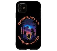 Smokey Bear Starry Night Scene Only You Can Prevent Wildfire Custodia per iPhone 11