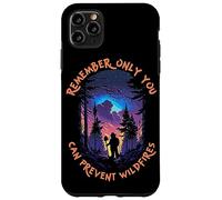 Smokey Bear Starry Night Scene Only You Can Prevent Wildfire Custodia per iPhone 11 Pro Max