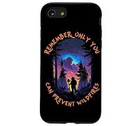 Smokey Bear Starry Night Scene Only You Can Prevent Wildfire Custodia per iPhone SE (2020) / 7/8