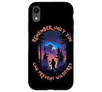 Smokey Bear Starry Night Scene Only You Can Prevent Wildfire Custodia per iPhone XR
