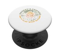 Smokey's Friends Don't Play With Matches Retro Smokey Bear PopSockets PopGrip Adesivo