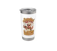 Smokin Carni che battono le guance BBQ Pig Pitmaster Bicchiere termico in acciaio inox doppia parete